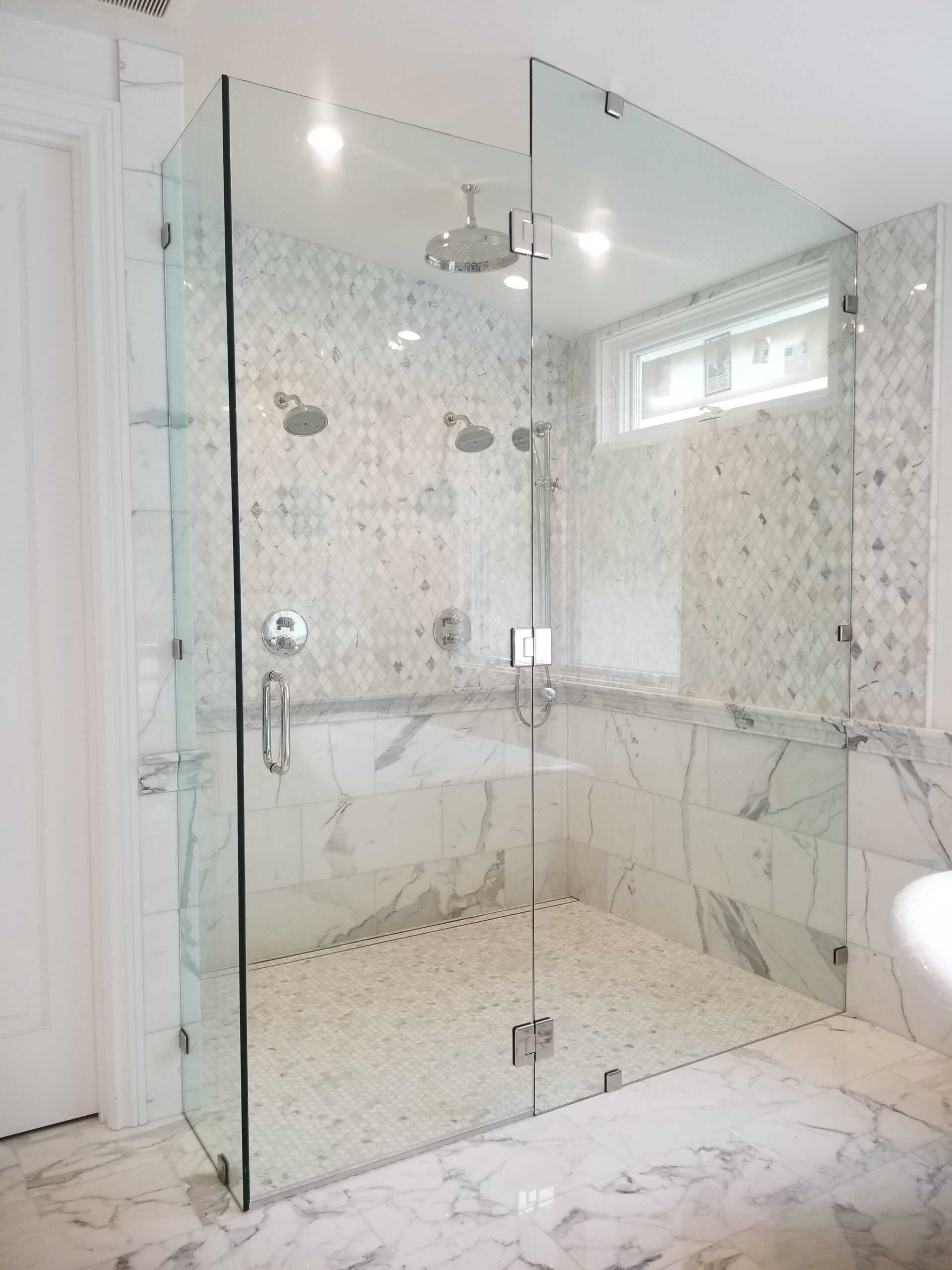 Frameless 90 Degree 2 Panel